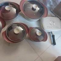 قابلمه چدن گرانیت ۱۲ پارچه