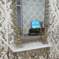 اینه شمعدان برنز