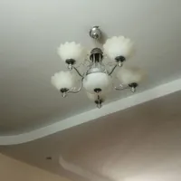 یک جفت لوستر 5شاخه استیل