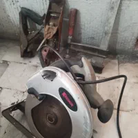 کابینت ام دی اف خاکستری و دستگاه چوب بری