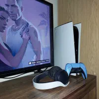 PS5 فت دیسک خور همراه هدست و دسته