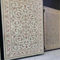 فرش خاندان ۱۲۰۰شانه ۱۰رنگ کرم ۱۲متری