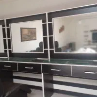 ست کامل ام دی اف مشکی وسفیدسالن زیبایی درحدنو