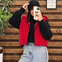 کاپشن کتونی DENIMاصل  پافر نیم تنه وهودی درحدنو