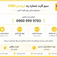 سیم کارت رند ایرانسل 0900