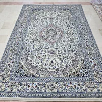 فرش جفت ۹ متری گل ابریشم دستباف