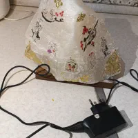 سنگ نمک همراه لامپ شبخوابی