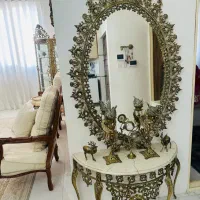 اینه شمعدان برنجی با شمعدان فرشته