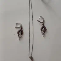 سرویس نقره با جواهرات اصل