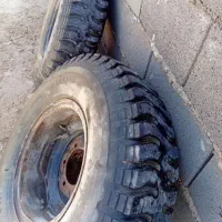 لاستیک ۸،۲۵ خاوری با رینگ نیسان