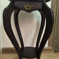 میز تلفن ، دکوری ، کنار سالنی چوبی