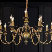 لوستر فلزی برنجی جدید مدل رومی