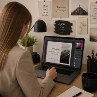 طراحی تخصصی لوگو بنرکارتویزیت منولایت باکس بروشور