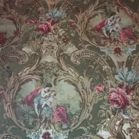 پارچه پرده ای ضخیم وسنگین طرح سنتی