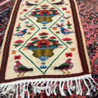 گلیم دستبافت گل و بلبل