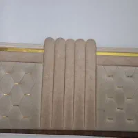 تخت ام دی اف با پاف و تشک رویال طبی فنری هفت سال