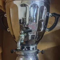 سماور گازی قدیمی(استیل)سالم و تمیز