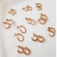 گوشواره نیم حلقه‌ای 12 جفتی چند رنگ|بدلیجات|اراک, |دیوار