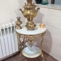 میز برنج ۲ طبقه با سنگ مر مر|مبلمان خانگی و میز عسلی|تهران, شاندیز|دیوار