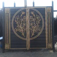 درب حیاط ویلا پارکینگ دروازه فرفوژه مدرن
