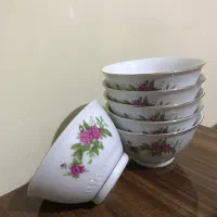 کاسه گل سرخی عتیقه
