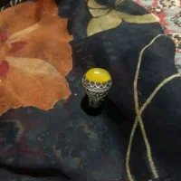انگشتر نقره با سنگ و رکاب اصلی