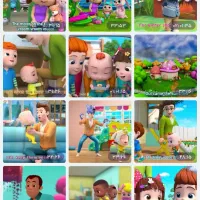 یک فلش کارتون زبان انگلیسی کودک