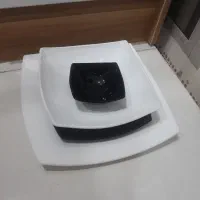 ظروف اکروپال ۱۸ نفره سفید مشکی