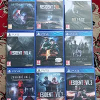مجموعه کامل بازی RESIDENT EVIL  آکبند و پلمب اصلی