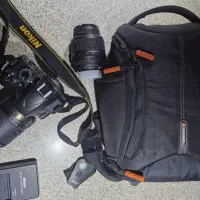 دوربین نیکون D3200، به همراه دو لنز، کیف ونگارد
