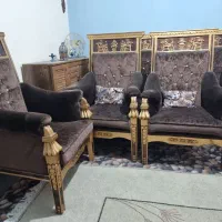 مبل ۷نفره چوبی طرح سلطنتی