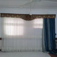 پرده با کتیبه و میله پرده