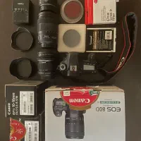 canon 80D بسیار تمیز با لوازم و لنز اضافه