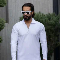 تیشرت یقه نیم زیپ کوبایی (پوشاک جومه)