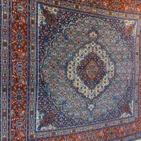 فرش نقشه ماهی ۴ متری مربع گل ابریشم