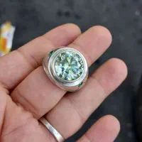 انگشتر موزانایت رکاب سلطانی ۴ مهر