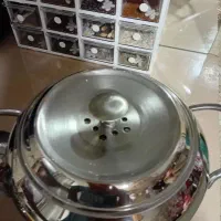 سماور قوری استیل اصل شفاف