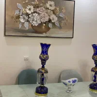 شمعدان آبی سیر طرح شاه عباسی فقط ۱۲ میلیون