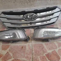 چراغ جلو سانتافه و  جلو پنجره