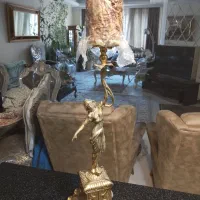 شمعدان فرشته برنز اصل وزن 5کیلوگرم ارتفاع55cm