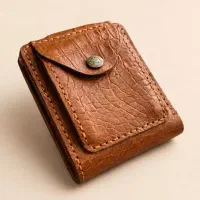 کیف پول مردانه چرم دست دوز رونیک