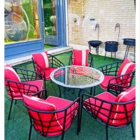 میز و صندلی باغی/صندلی رستورانی لوله مبلی