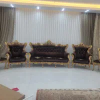 مبلمان استیل ۹نفره به همراه سه میز