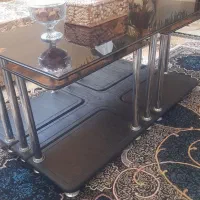 میز عسلی شیشه ای