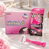 ژیلت 5 لبه 4 تایی صابون دار آلیدا آرایشی و بهداشتی