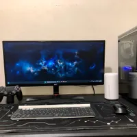 کیس گیمینگ با مانیتور LG Ultra Wide