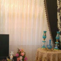 روتختی استفاده نشده..وپرده 5مت پنجره یعنی 15متر