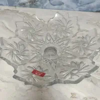 دو عدد جا شیرین شیشه ای