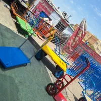 گاری دستی تاشو وارداتی  چهار چرخ حمل(تاشو پلاستیکی