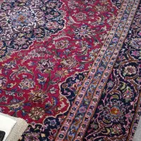 فرش دستباف 12 متری طرح کاشان زمینه لاکی